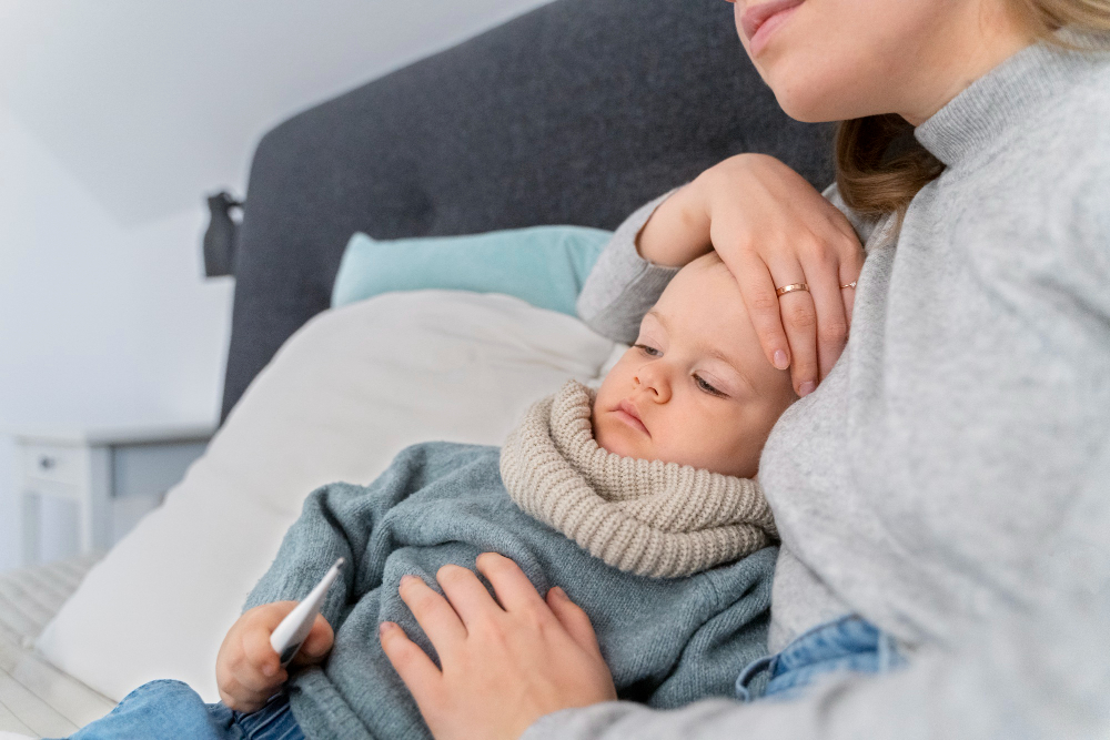 Hilfe für das kranke Baby und Kleinkind